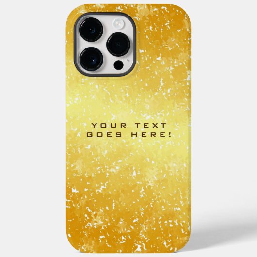 Coques Case-Mate iPhone Arrière - plan couleur or spécial unique clair (Verso)