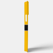 Coques Case-Mate iPhone Arrière - plan couleur orange monogramme (Verso / Droite)