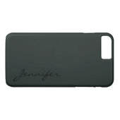 Coques Case-Mate iPhone Arrière - plan couleur vert jungle foncé (Dos (Horizontal))