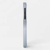 Coques Case-Mate iPhone Arrière - plan d'apparence argenté brossé (Dos/Gauche)