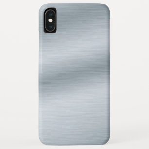 Case-Mate iPhone Case Arrière - plan d'apparence argenté brossé