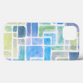 Coques Case-Mate iPhone arrière - plan d'aquarelle peint Abstrait. (Verso (horizontal))