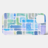 Coques Case-Mate iPhone arrière - plan d'aquarelle peint Abstrait. (Verso (horizontal))