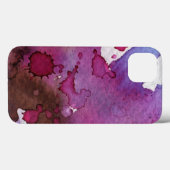 Coques Case-Mate iPhone Arrière - plan d'aquarelle violet (Verso (horizontal))