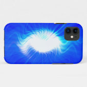 Coques Case-Mate iPhone Arrière - plan d'art Abstrait Blue Fire (Dos (Horizontal))