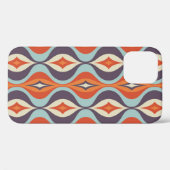 Coques Case-Mate iPhone Arrière - plan d'art moderne du milieu du siècle. (Verso (horizontal))