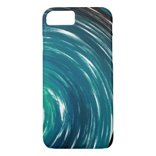 Etui iPhone Case-Mate Arrière - plan d'art tordu aquamarin Abstrait #3