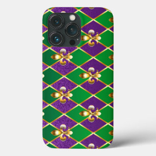 Case-Mate iPhone Case Arrière - plan de bijoux Mardi Gras