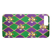 Coques Case-Mate iPhone Arrière - plan de bijoux Mardi Gras (Dos (Horizontal))