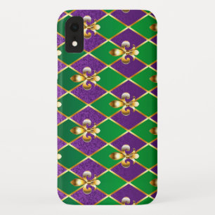 Case-Mate iPhone Case Arrière - plan de bijoux Mardi Gras