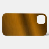 Coques Case-Mate iPhone Arrière - plan de bronze brossé (Verso (horizontal))