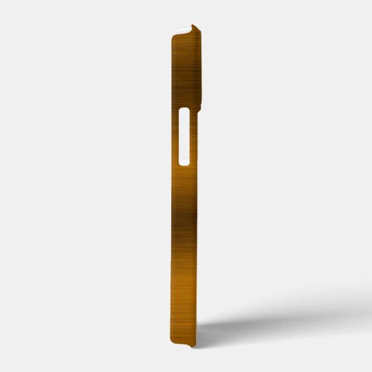 Coques Case-Mate iPhone Arrière - plan de bronze brossé (Verso / Droite)