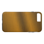 Coques Case-Mate iPhone Arrière - plan de bronze brossé Faux (Dos (Horizontal))
