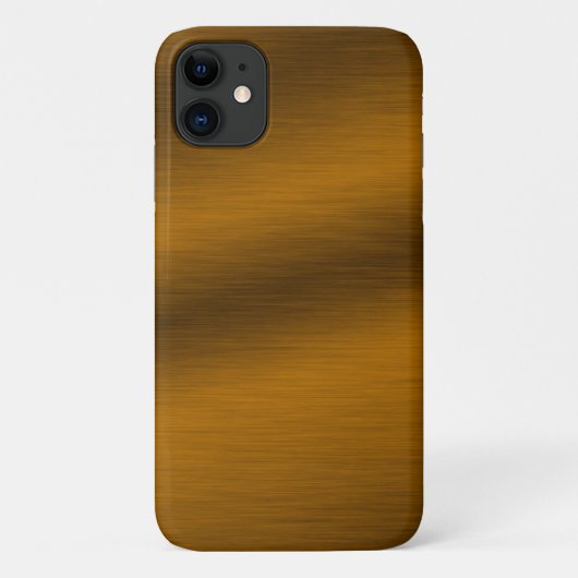 Coques Case-Mate iPhone Arrière - plan de bronze brossé Faux (Dos)