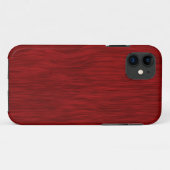 Coques Case-Mate iPhone Arrière - plan de céréales en bois brut - Rouge (Dos (Horizontal))