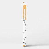 Coques Case-Mate iPhone Arrière - plan de citrons dessiné à la main. Motif (Verso / Gauche)