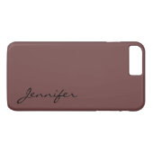 Coques Case-Mate iPhone Arrière - plan de couleur café profonde (Dos (Horizontal))