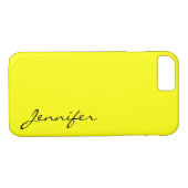 Coques Case-Mate iPhone Arrière - plan de couleur jaune (Dos (Horizontal))