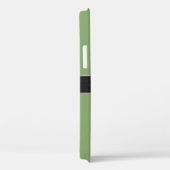 Coques Case-Mate iPhone Arrière - plan de couleur Monogramme Asparagus (Verso / Droite)