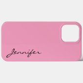 Coques Case-Mate iPhone Arrière - plan de couleur rose Amaranth (Verso (horizontal))