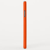 Coques Case-Mate iPhone arrière - plan de couleur rouge orange (Dos/Droite)