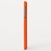 Coques Case-Mate iPhone arrière - plan de couleur rouge orange (Dos/Gauche)