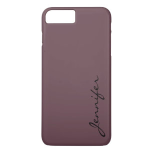 Coque iPhone 7 Plus Arrière - plan de couleur rouge profond toscan