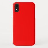 Coques Case-Mate iPhone Arrière - plan de couleur rouge vif (Dos)