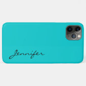 Coques Case-Mate iPhone Arrière - plan de couleur turquoise foncé (Dos (Horizontal))