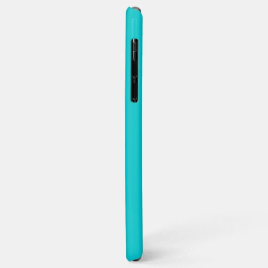 Coques Case-Mate iPhone Arrière - plan de couleur turquoise foncé (Dos/Gauche)