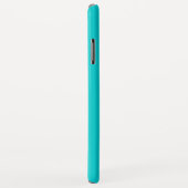 Coques Case-Mate iPhone Arrière - plan de couleur turquoise foncé (Dos/Droite)