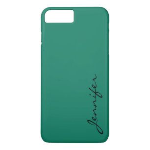 Coques Pour iPhone Arrière - plan de couleur vert-cyan profond