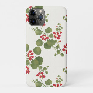 Case-Mate iPhone Case Arrière - plan de crèmes de Nasturtium rouge