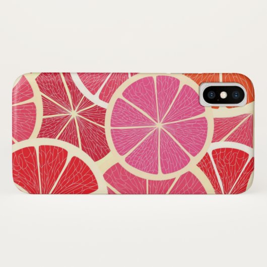 Coques Case-Mate iPhone Arrière - plan de cru de pamplemousse (Dos (Horizontal))