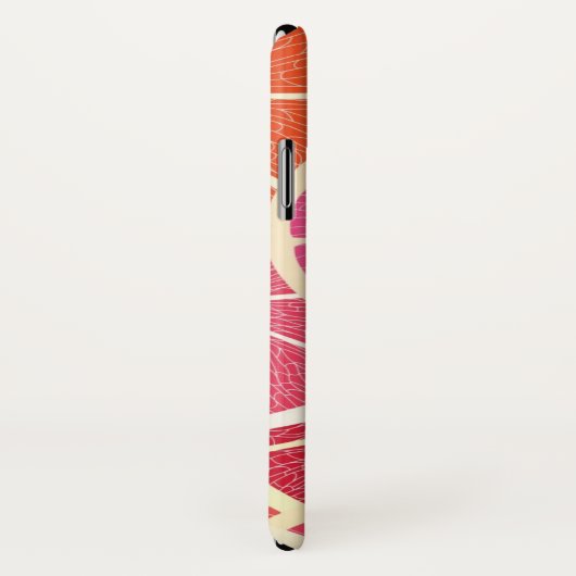 Coques Case-Mate iPhone Arrière - plan de cru de pamplemousse (Dos/Droite)