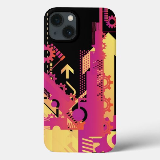 Coques Case-Mate iPhone Arrière - plan de demi-teinte technique 7 (Verso)