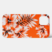Coques Case-Mate iPhone Arrière - plan de fleur d'Hibiscus hawaïen (Verso (horizontal))