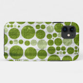 Coques Case-Mate iPhone Arrière - plan de grunge sans couture pois verts 2 (Dos (Horizontal))