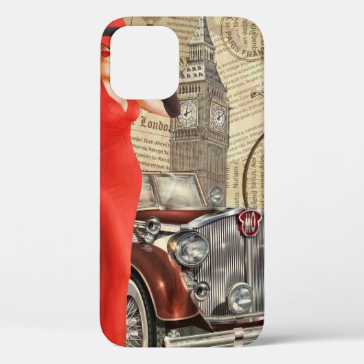 Coques Case-Mate iPhone arrière - plan de journal déchiré par le poster vi (Verso)