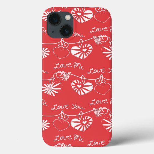 Coques Case-Mate iPhone Arrière - plan de la Saint Valentin (Verso)