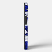 Coques Case-Mate iPhone Arrière - plan de livres bleus (Verso / Droite)