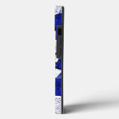 Coques Case-Mate iPhone Arrière - plan de livres bleus (Verso / Gauche)