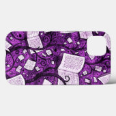 Coques Case-Mate iPhone Arrière - plan de livres roses (Verso (horizontal))