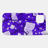 Coques Case-Mate iPhone Arrière - plan de livres violets (Verso (horizontal))