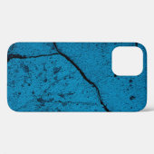 Coques Case-Mate iPhone Arrière - plan de mur craqué bleu Coque-coque ipho (Verso (horizontal))