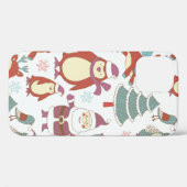 Coques Case-Mate iPhone Arrière - plan de Noël (Verso (horizontal))