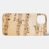 Coques Case-Mate iPhone Arrière-plan de notes de musique (Verso (horizontal))