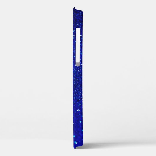 Coques Case-Mate iPhone arrière - plan de parties scintillant bleu brillan (Verso / Gauche)