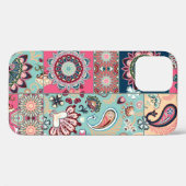 Coques Case-Mate iPhone Arrière - plan de patchwork sans couture avec cach (Verso (horizontal))