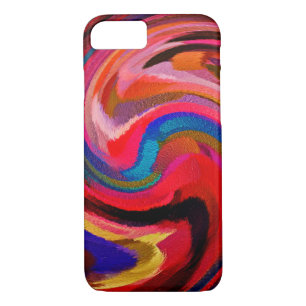 Coque iPhone 7 Arrière - plan de peinture colorée Abstrait Art Sw